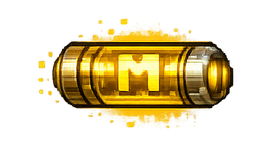 Gold missile power-up capsule